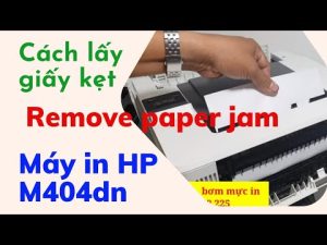 Hướng dẫn cách lấy giấy bị kẹt trong máy in HP M404dn | How to remove paper jam in hp printer m404dn